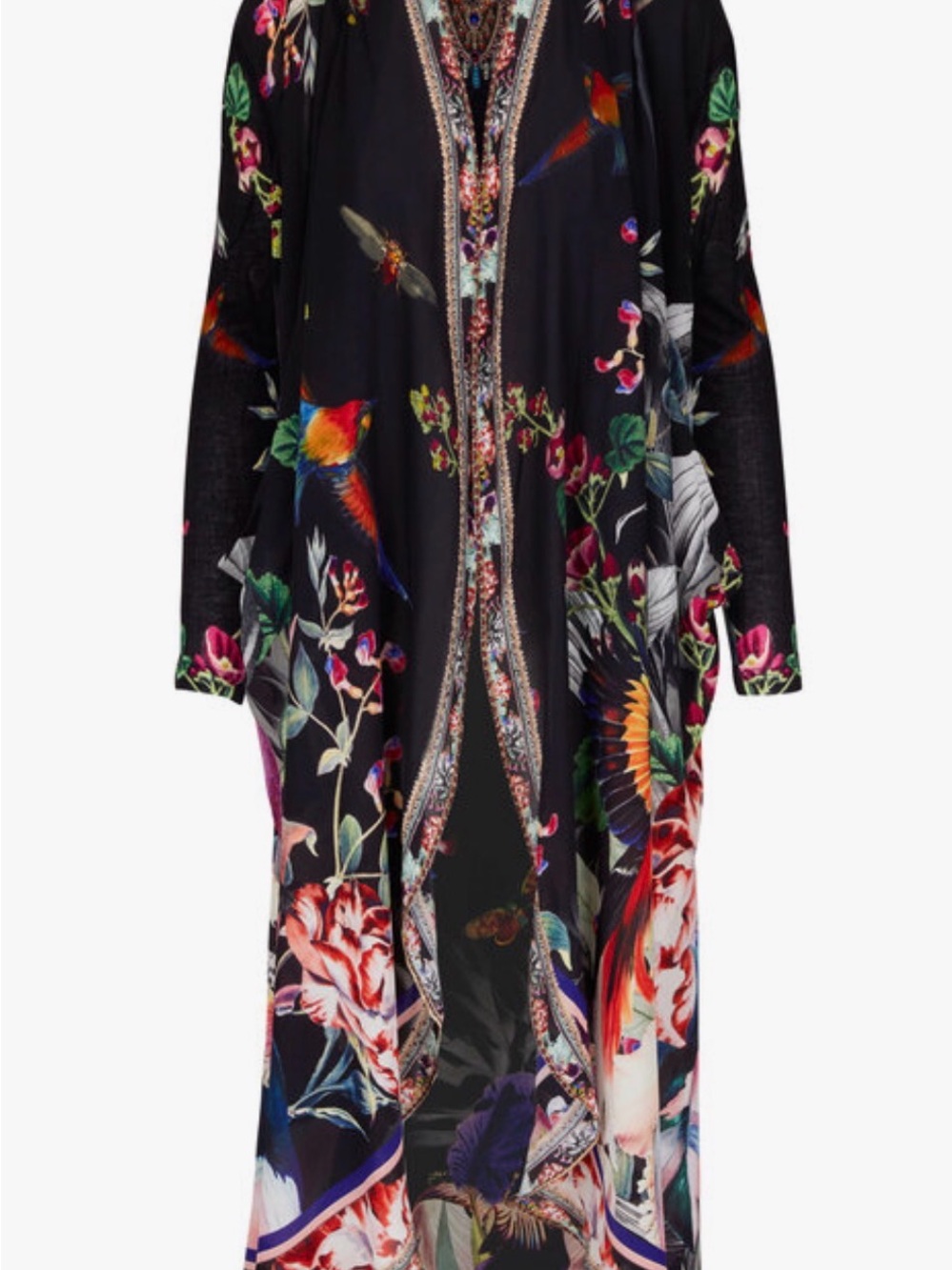 CAMILLA Paradiso Place Silk Printed Long Jacket